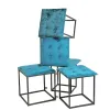 Pouffe Alexandra House Living Dark green polystyrene 45 x 30 x 45 cm
