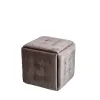 Pouffe Alexandra House Living White polystyrene 45 x 33 x 45 cm