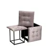 Stool Alexandra House Living PVC MDF Wood 30 x 47 x 36 cm