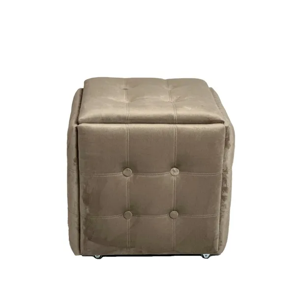 Stool Alexandra House Living PVC MDF Wood 30 x 47 x 36 cm