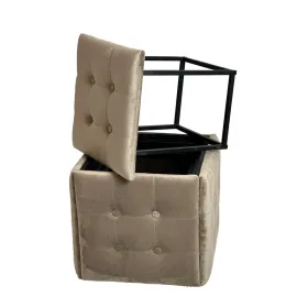 Pouffe Alexandra House Living Light Blue polystyrene 45 x 30 x 45 cm