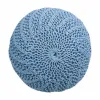 Pouffe Alexandra House Living Light Blue polystyrene 45 x 30 x 45 cm