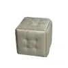 Pouffe Alexandra House Living Cream polystyrene 45 x 30 x 45 cm