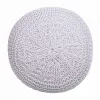 Pouffe Alexandra House Living White polystyrene 38 x 30 x 38 cm