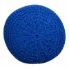 Pouffe Alexandra House Living Dark blue polystyrene 38 x 28 x 38 cm