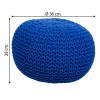 Pouffe Alexandra House Living Dark blue polystyrene 38 x 28 x 38 cm