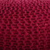 Pouffe Alexandra House Living Burgundy polystyrene 45 x 30 x 45 cm