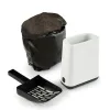 Stool Alexandra House Living Cream Bamboo Sponge MDF Wood 45 x 45 x 45 cm