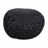 Pouffe Alexandra House Living Dark grey polystyrene 45 x 30 x 45 cm