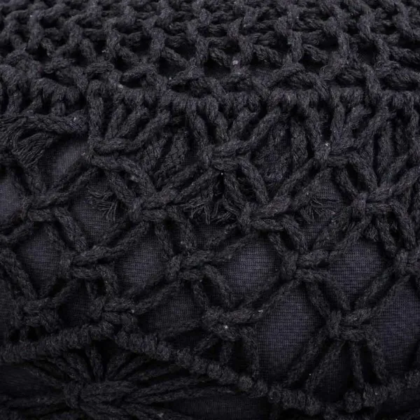 Pouffe Alexandra House Living Dark grey polystyrene 45 x 30 x 45 cm