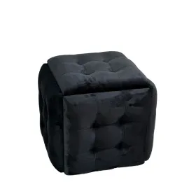 Stool Alexandra House Living Brown Polyurethane MDF Wood 35 x 40 x 35 cm