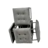 Stool Alexandra House Living Grey Wood synthetic rattan 40 x 48 x 40 cm