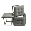 Stool Alexandra House Living Grey Wood synthetic rattan 40 x 48 x 40 cm