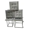 Stool Alexandra House Living Grey Wood synthetic rattan 40 x 48 x 40 cm