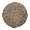 Stool Alexandra House Living Grey Wood synthetic rattan 40 x 48 x 40 cm