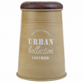 Stool Alexandra House Living Green Polyurethane Metal Particleboard 47 x 27 x 33 cm