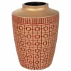 Vase Alexandra House Living Red Golden Polyresin 18 x 24 x 18 cm