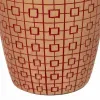 Vase Alexandra House Living Red Golden Polyresin 18 x 24 x 18 cm