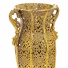 Vase Alexandra House Living Gold Iron 12 x 38 x 16 cm