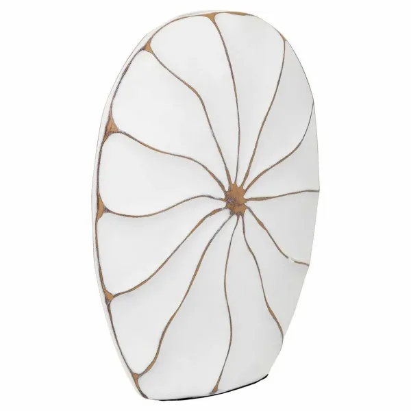 Vase Alexandra House Living White Polyresin 8 x 39 x 27 cm