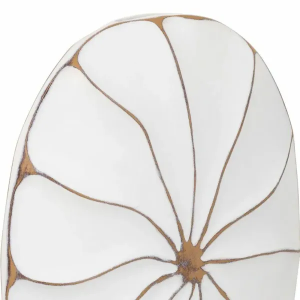 Vase Alexandra House Living White Polyresin 8 x 39 x 27 cm