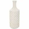 Vase Alexandra House Living White Polyresin 14 x 39 x 14 cm