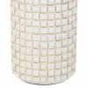 Vase Alexandra House Living White Polyresin 14 x 39 x 14 cm