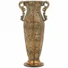 Vase Alexandra House Living Gold Iron 11 x 34 x 11 cm