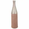 Vase Alexandra House Living Silver Ceramic 13 x 53 x 13 cm
