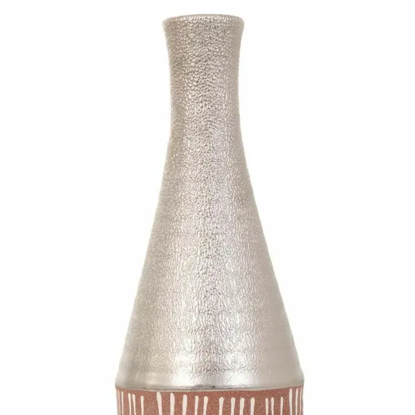 Vase Alexandra House Living Silver Ceramic 13 x 53 x 13 cm