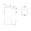 Flower Pot Stand Alexandra House Living Black Iron Tile 38 x 50 x 38 cm 2 Pieces