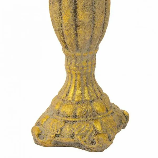 Candle Holder Alexandra House Living Gold Resin 14 x 33 x 14 cm