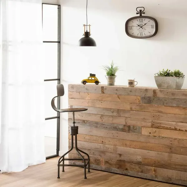 Wall Clock Alexandra House Living White Brown Metal 45 x 2 x 40 cm