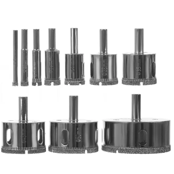 Diamond hole saws - set of 10 Bigstren 21641