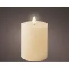 LED Candle Lumineo Beige Cream Ø 7 x 11,2 cm (AAA)