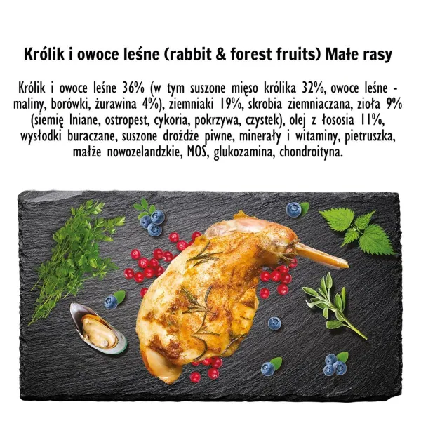 Fodder Paka Zwierzaka Rabbit with forest fruits S Rabbit 9 kg