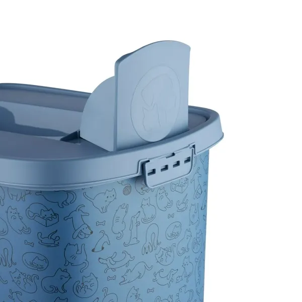 Bucket container Rotho Blue Plastic
