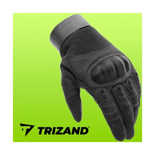 Taktinės pirštinės XL - juodos Trizand 21770