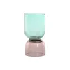 Vase Home ESPRIT Bicoloured Crystal 10 x 10 x 21 cm