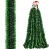 Christmas tree chain 6m shaded green, Christmas tree garland, diameter 7cm