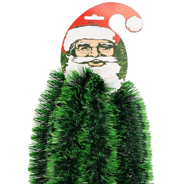 Christmas tree chain 6m shaded green, Christmas tree garland, diameter 7cm