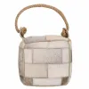 Doorstop Alexandra House Living Leather 20 x 20 x 20 cm White