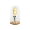 Desk lamp Home ESPRIT Natural Bamboo Crystal 50 W 220 V 13 x 13 x 22 cm