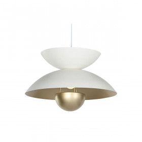 Ceiling Light Home ESPRIT White Golden Metal 50 W 36 x 36 x 22 cm