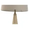Desk lamp Home ESPRIT Beige Linen Marble 35 x 35 x 64 cm