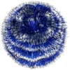 Christmas tree chain 6m navy blue and silver garland for Christmas tree, diameter 10cm