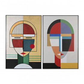 Painting Home ESPRIT Abstract Urban 80 x 3,5 x 120 cm (2 Units)