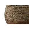 Set of Planters Home ESPRIT Natural Metal Fibre Tropical 32 x 32 x 23 cm