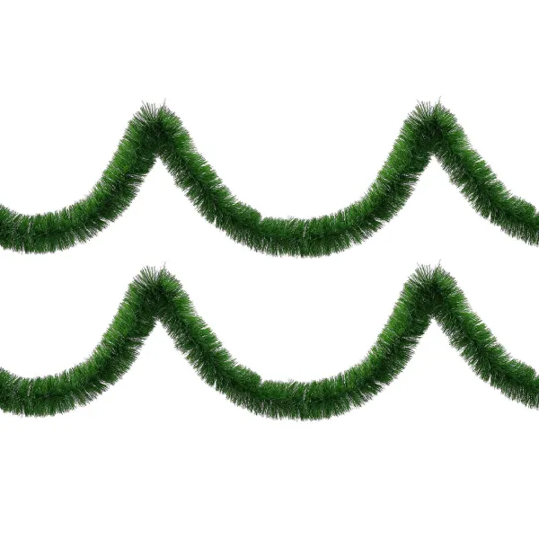 Christmas tree chain 6m green, Christmas tree garland, diameter 15cm