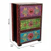 Jewelry box Alexandra House Living Paint MDF Wood 11 x 28 x 19 cm 3 drawers